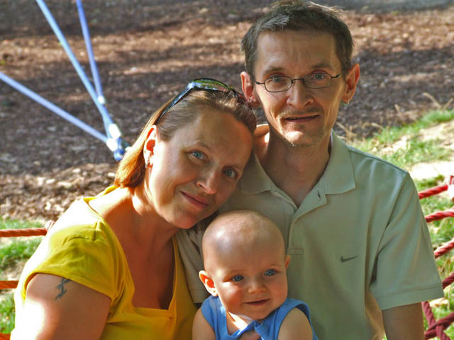 Florian mit Mama und Papa